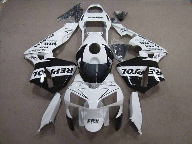 05-06 Weiß Schwarz Repsol CBR600RR Motorrad Verkleidung