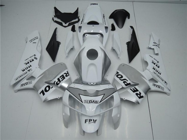 05-06 Weiß Silber Schwarz Repsol CBR600RR Motorrad Verkleidung