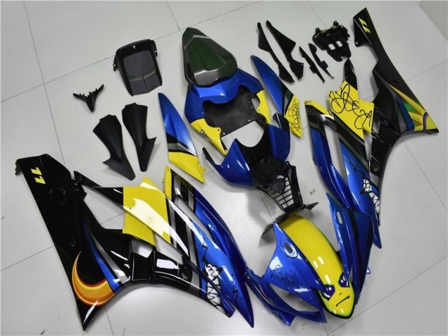 06-07 Blau Hai YZF R6 Motorrad Verkleidung
