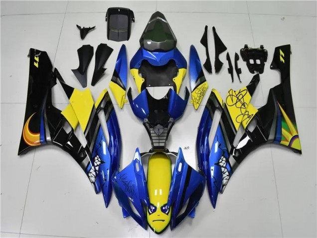 06-07 Blau Hai YZF R6 Motorrad Verkleidung