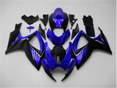 06-07 Blau Schwarz GSXR 600/750 Motorrad Verkleidung & Plastik