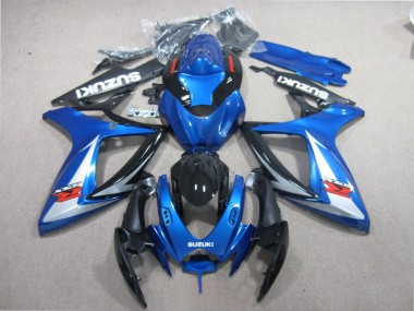 06-07 Blau Schwarz Weiß GSXR 600 Motorrad Verkleidung