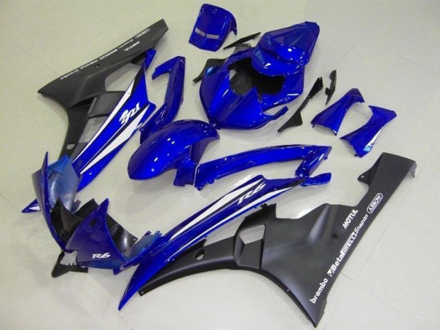 06-07 Blau Schwarz YZF R6 Motorrad Verkleidungen
