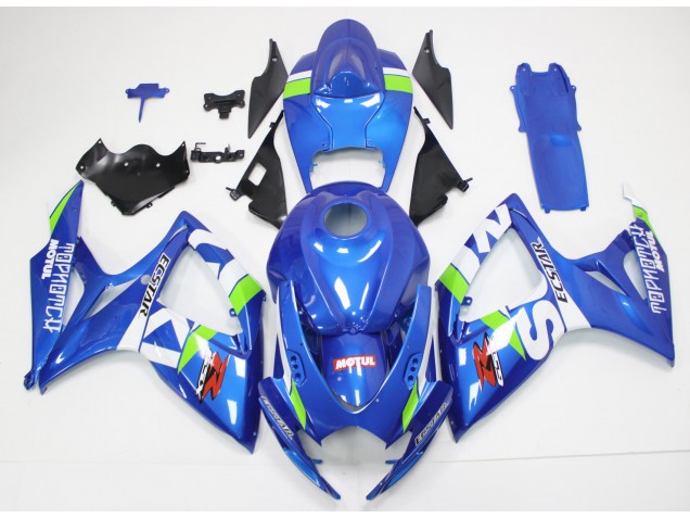 06-07 Blau Weiß GSXR 600/750 Motorrad Verkleidungen