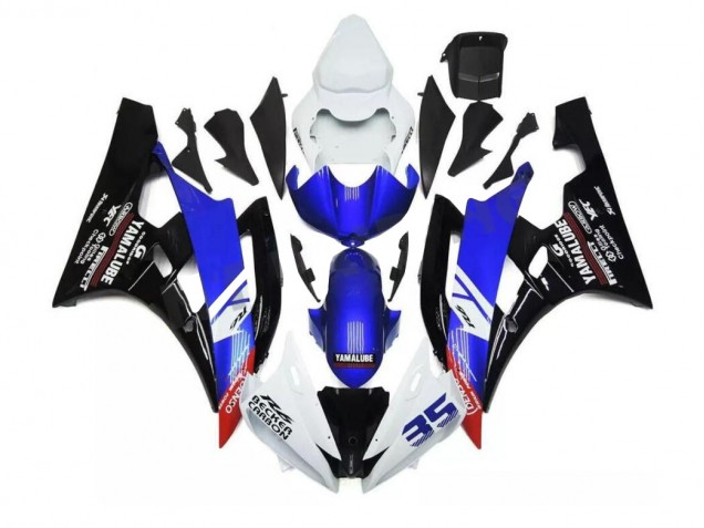 06-07 Blau Weiß YZF R6 Motorrad Verkleidungen