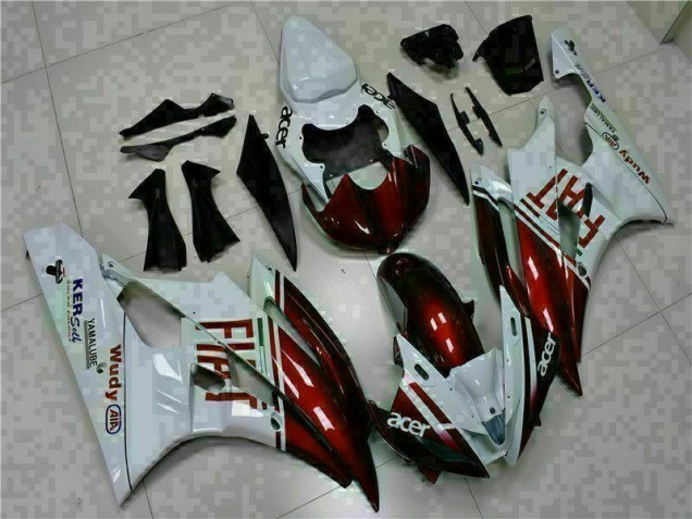 06-07 Braun Weiß YZF R6 Motorrad Verkleidung 06-07 Braun Weiß YZF R6 Motorrad Verkleidung
