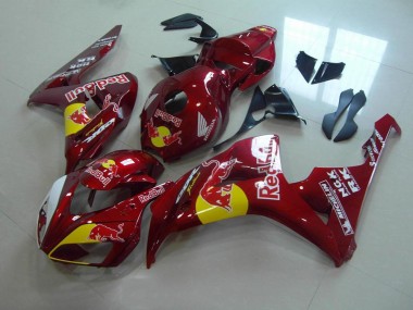 06-07 CUndy Rot Rot Bull CBR1000RR Motorrad Verkleidung