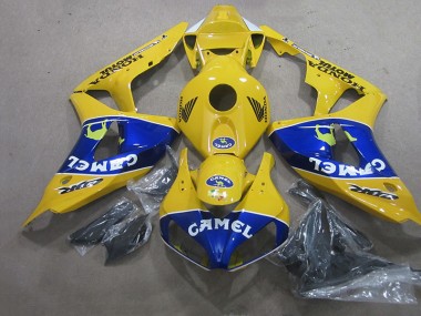 06-07 Gelb Blau Camel CBR1000RR Motorrad Verkleidung