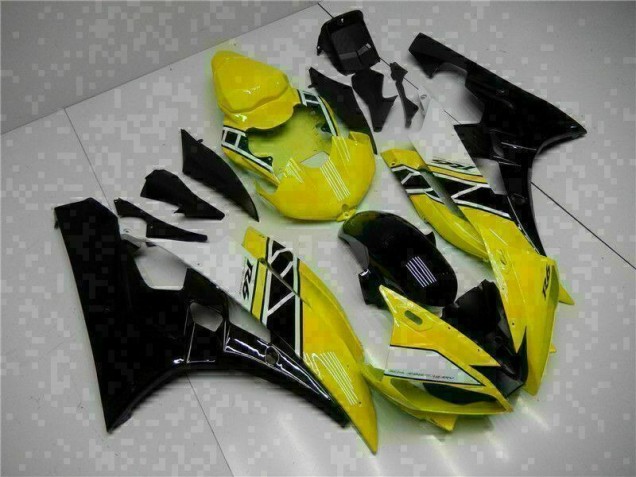 06-07 Gelb Schwarz YZF R6 Motorrad Vollverkleidung