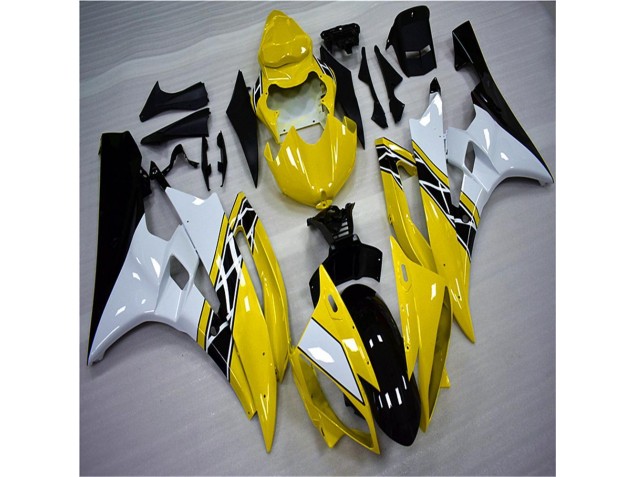 06-07 Gelb Weiß Schwarz YZF R6 Motorrad Verkleidung 06-07 Gelb Weiß Schwarz YZF R6 Motorrad Verkleidung