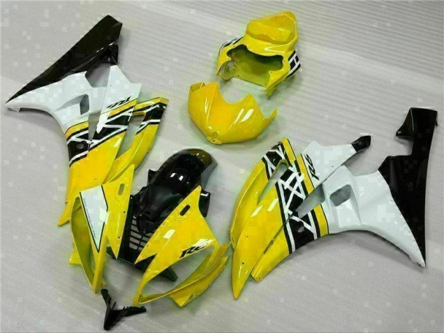06-07 Gelb Weiß Schwarz YZF R6 Motorrad Verkleidungen 06-07 Gelb Weiß Schwarz YZF R6 Motorrad Verkleidungen