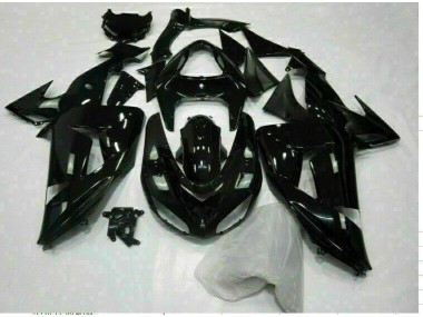 06-07 Glänzend Schwarz ZX10R Motorrad Verkleidung