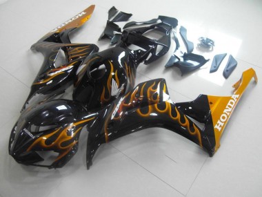06-07 Gold Flamme CBR1000RR Motorrad Verkleidung