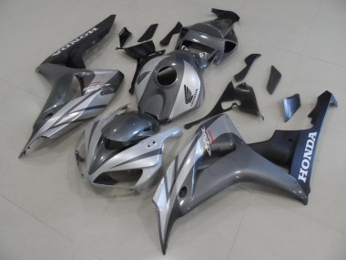 06-07 Graues Silber und Matt schwarz CBR1000RR Motorrad Verkleidung