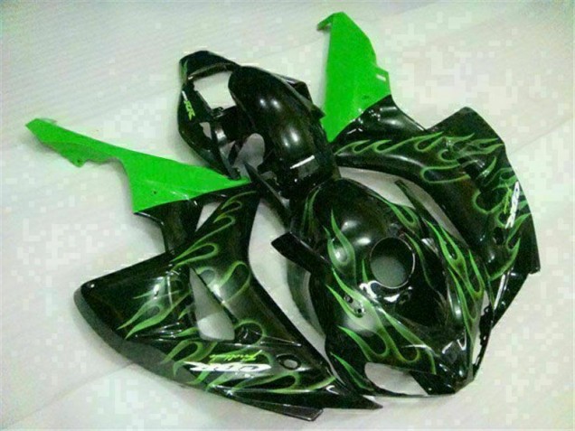 06-07 Grüne Flamme Schwarz CBR1000RR Motorrad Verkleidung 06-07 Grüne Flamme Schwarz CBR1000RR Motorrad Verkleidung