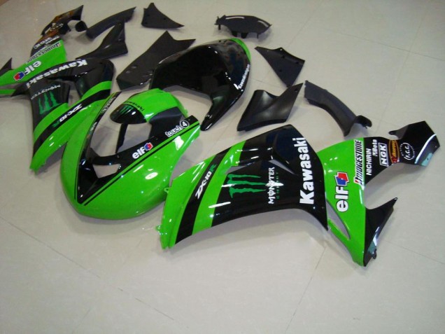 06-07 Grünes Monsterrennen ZX10R Motorrad Verkleidung