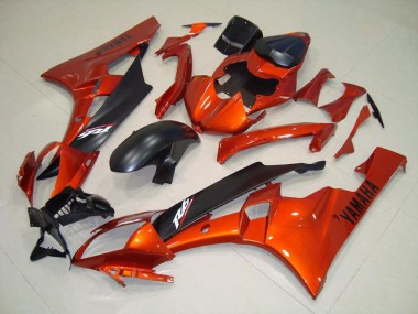 06-07 Orange Matt schwarz YZF R6 Motorrad Verkleidung