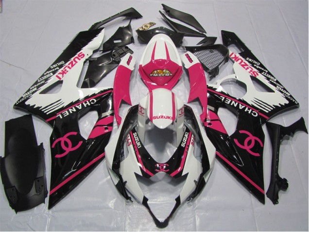 06-07 Rosa Chanel GSXR 600 Motorrad Verkleidung