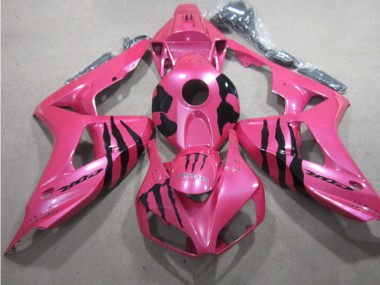 06-07 Rosa Schwarz Monster CBR1000RR Motorrad Verkleidung