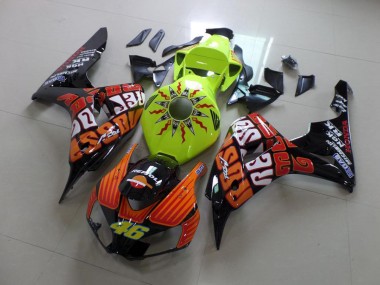 06-07 Rossi Fluro Grün CBR1000RR Motorrad Verkleidung