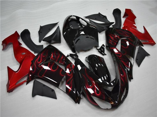 06-07 Rot Flamme ZX10R Motorrad Verkleidung 06-07 Rot Flamme ZX10R Motorrad Verkleidung
