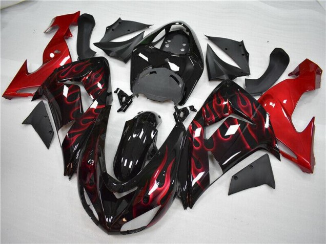 06-07 Rot Flamme ZX10R Motorrad Verkleidung 06-07 Rot Flamme ZX10R Motorrad Verkleidung