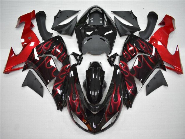 06-07 Rot Flamme ZX10R Motorrad Verkleidung 06-07 Rot Flamme ZX10R Motorrad Verkleidung