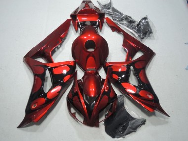 06-07 Rot Schwarz CBR1000RR Motorrad Verkleidungen