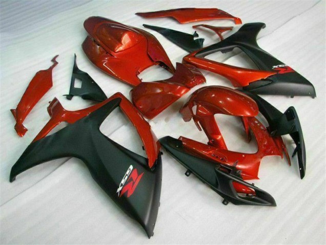06-07 Rot Schwarz GSXR 600/750 Motorrad Verkleidungen