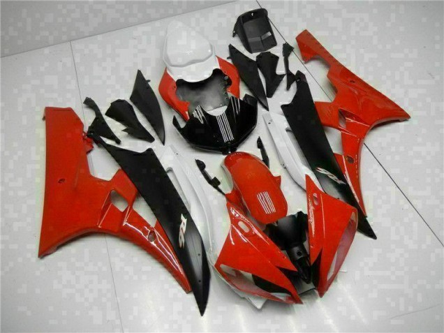 06-07 Rot Schwarz YZF R6 Motorrad Verkleidung 06-07 Rot Schwarz YZF R6 Motorrad Verkleidung