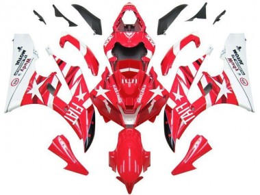 06-07 Rot Weiß Star Fiat YZF R6 Motorrad Verkleidung