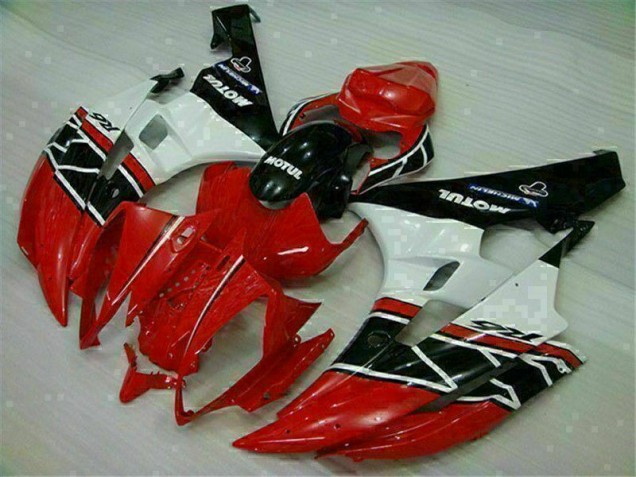 06-07 Rot Weiß YZF R6 Motor Verkleidungen