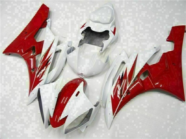 06-07 Rot Weiß YZF R6 Motorrad Verkleidung