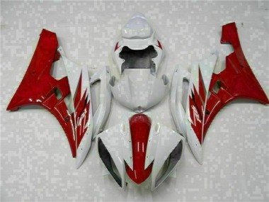 06-07 Rot Weiß YZF R6 Motorrad Verkleidung