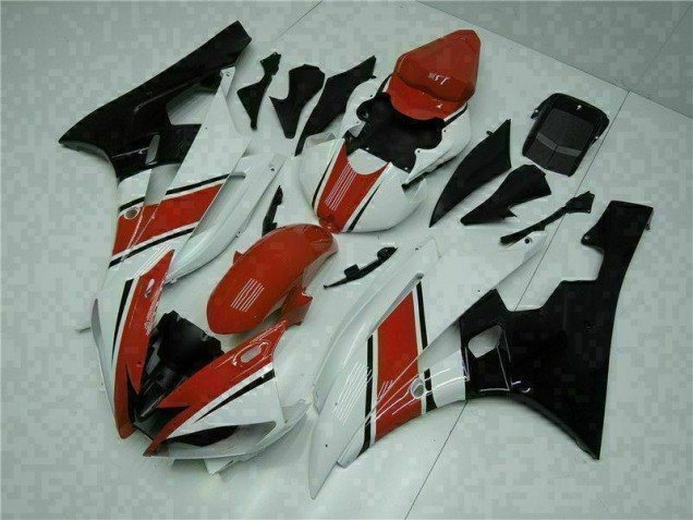 06-07 Rot Weiß YZF R6 Motorrad Vollverkleidung
