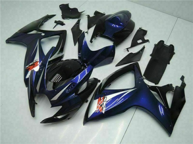06-07 Schwarz Blau GSXR 600/750 Motorrad Verkleidungen