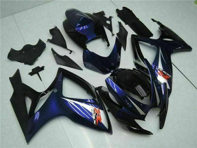 06-07 Schwarz Blau GSXR 600/750 Motorrad Verkleidungen