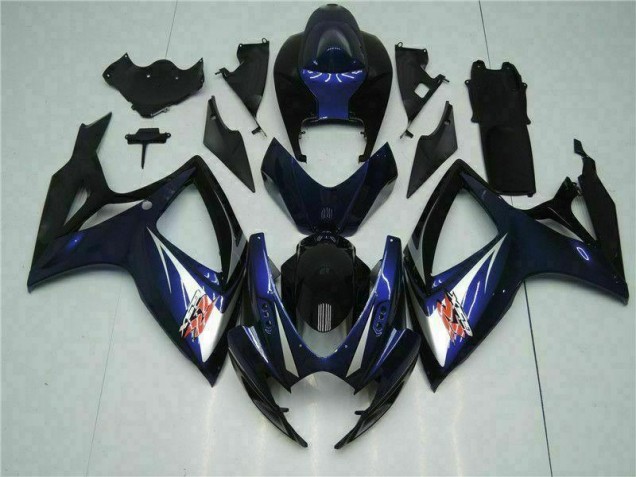 06-07 Schwarz Blau GSXR 600/750 Motorrad Verkleidungen
