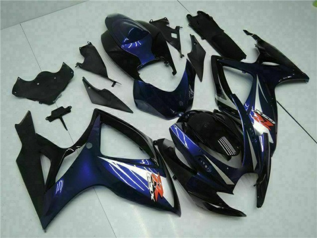 06-07 Schwarz Blau GSXR 600/750 Motorrad Vollverkleidung
