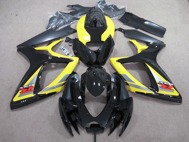 06-07 Schwarz Gelb GSXR 600 Motorrad Verkleidung