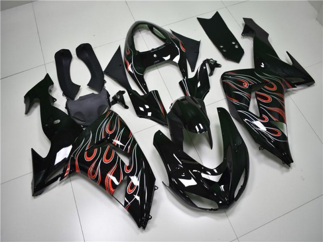 06-07 Schwarz Grau Rot ZX10R Motorrad Verkleidung