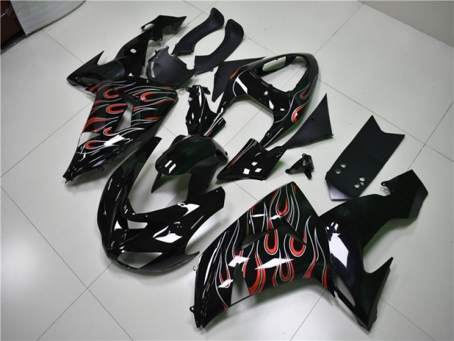 06-07 Schwarz Grau Rot ZX10R Motorrad Verkleidung