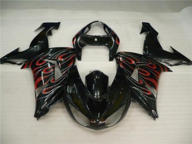 06-07 Schwarz Grau Rot ZX10R Motorrad Verkleidung
