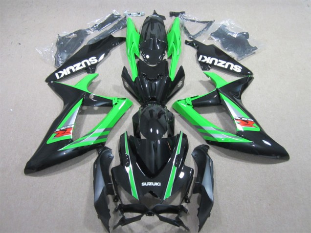 06-07 Schwarz Grün GSXR 600 Motorrad Verkleidung