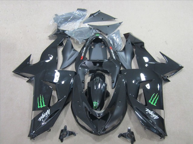 06-07 Schwarz Grün Monster Ninja ZX10R Motorrad Verkleidung 06-07 Schwarz Grün Monster Ninja ZX10R Motorrad Verkleidung