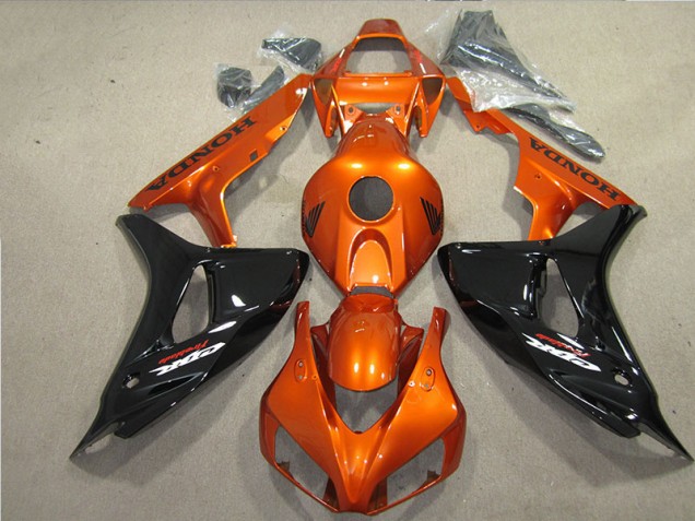 06-07 Schwarz Orange Fireblade CBR1000RR Motorrad Verkleidung