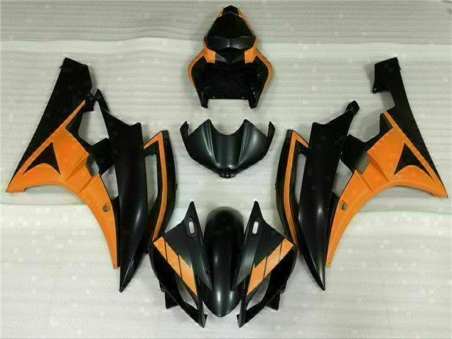 06-07 Schwarz Orange YZF R6 Motorrad Verkleidung 06-07 Schwarz Orange YZF R6 Motorrad Verkleidung