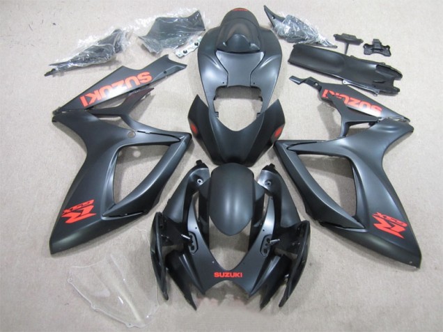 06-07 Schwarz Rot Aufkleber GSXR 600 Motorrad Verkleidung 06-07 Schwarz Rot Aufkleber GSXR 600 Motorrad Verkleidung