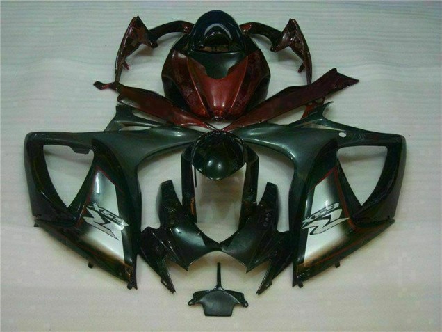 06-07 Schwarz Rot GSXR 600/750 Motorrad Verkleidungen