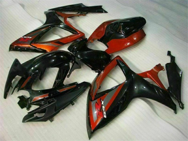 06-07 Schwarz Rot GSXR 600/750 Motorrad Vollverkleidung 06-07 Schwarz Rot GSXR 600/750 Motorrad Vollverkleidung